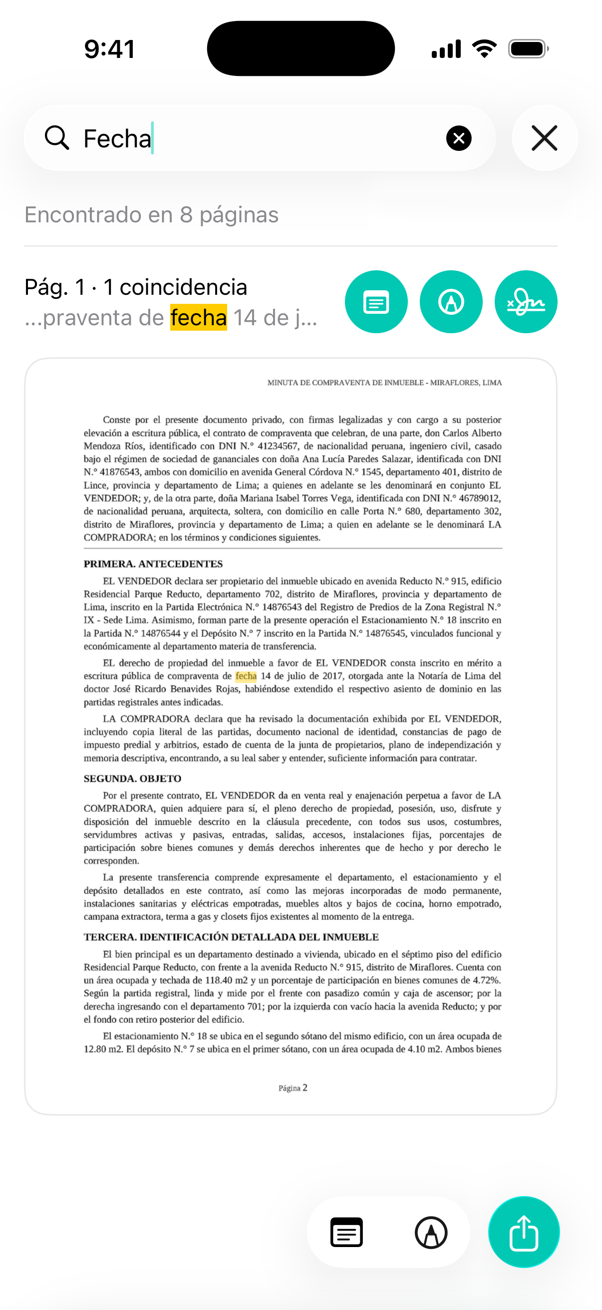 Búsqueda instantánea en documentos