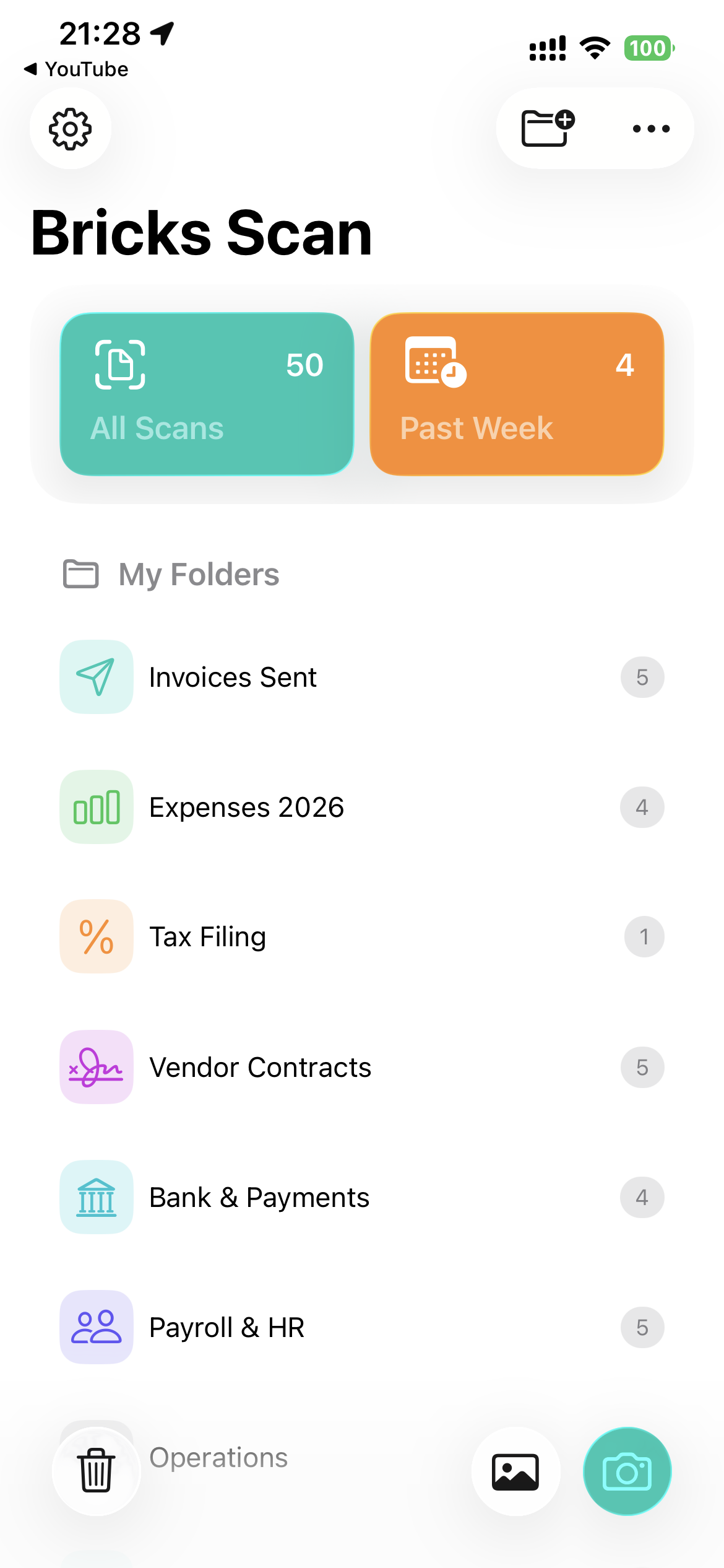 Bricks Scan Organizing Documents