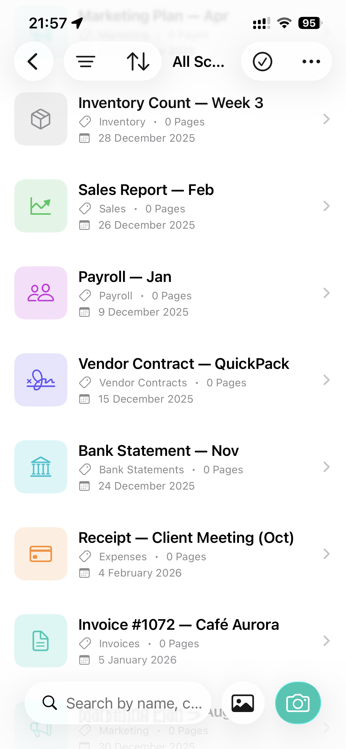 Bricks Scan Screenshot Left